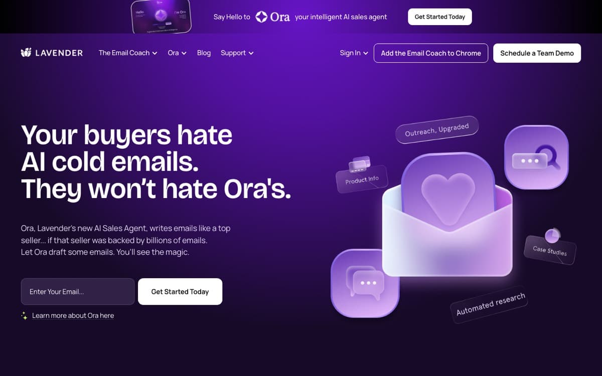 Site lavender.ai