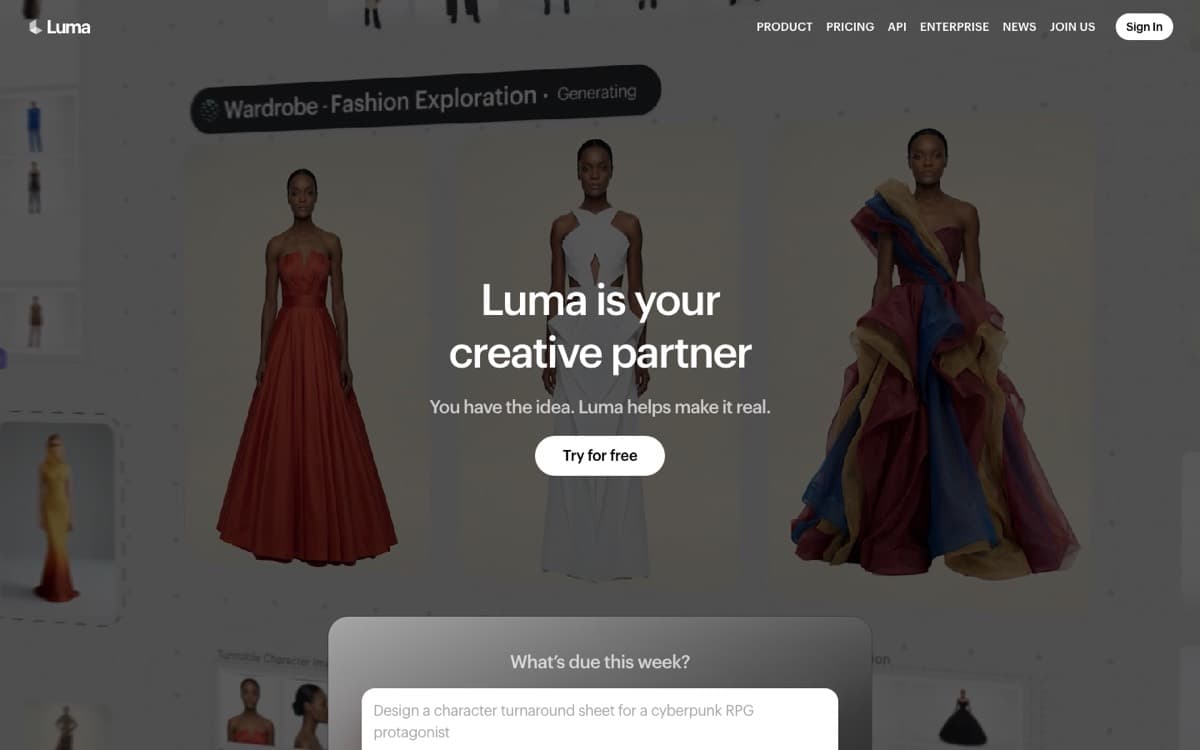 Site lumalabs.ai