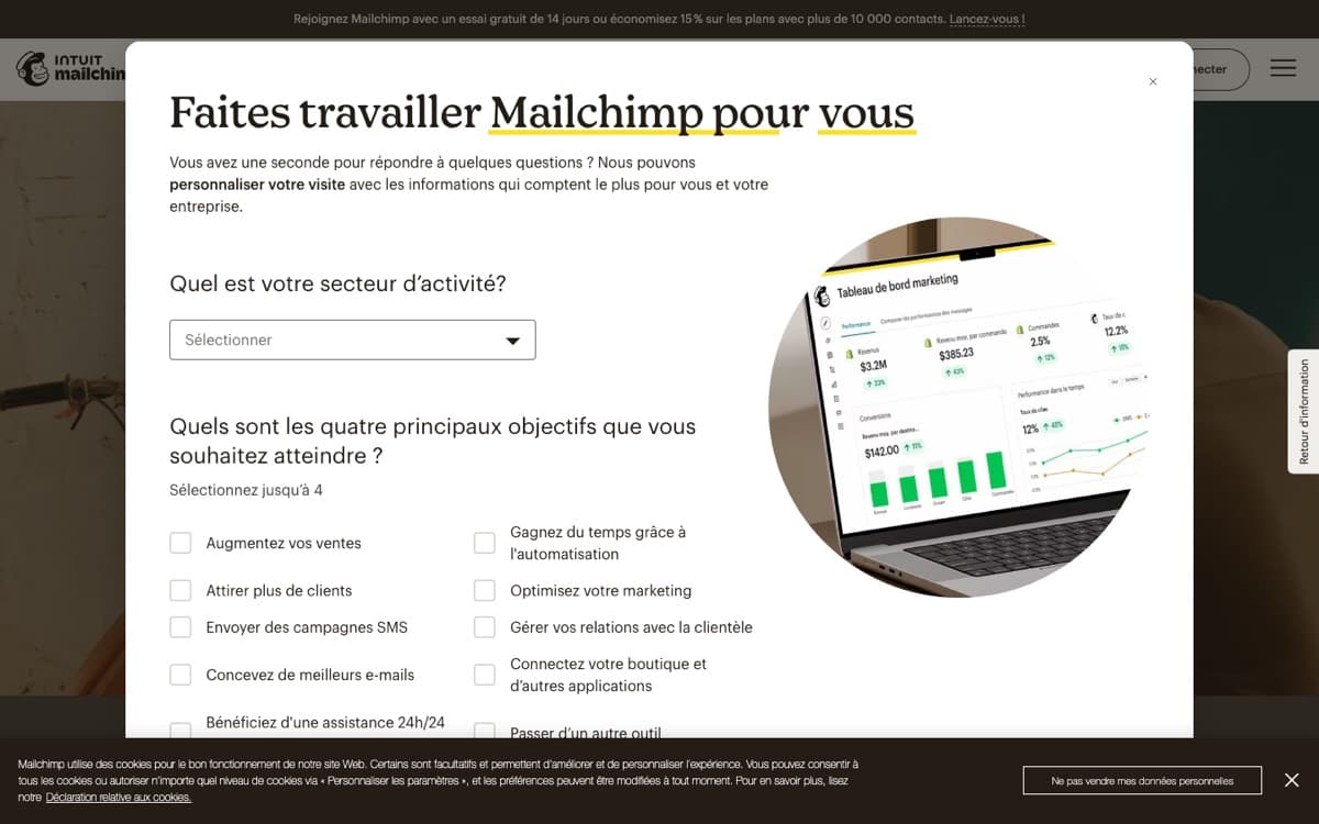 Site mailchimp.com