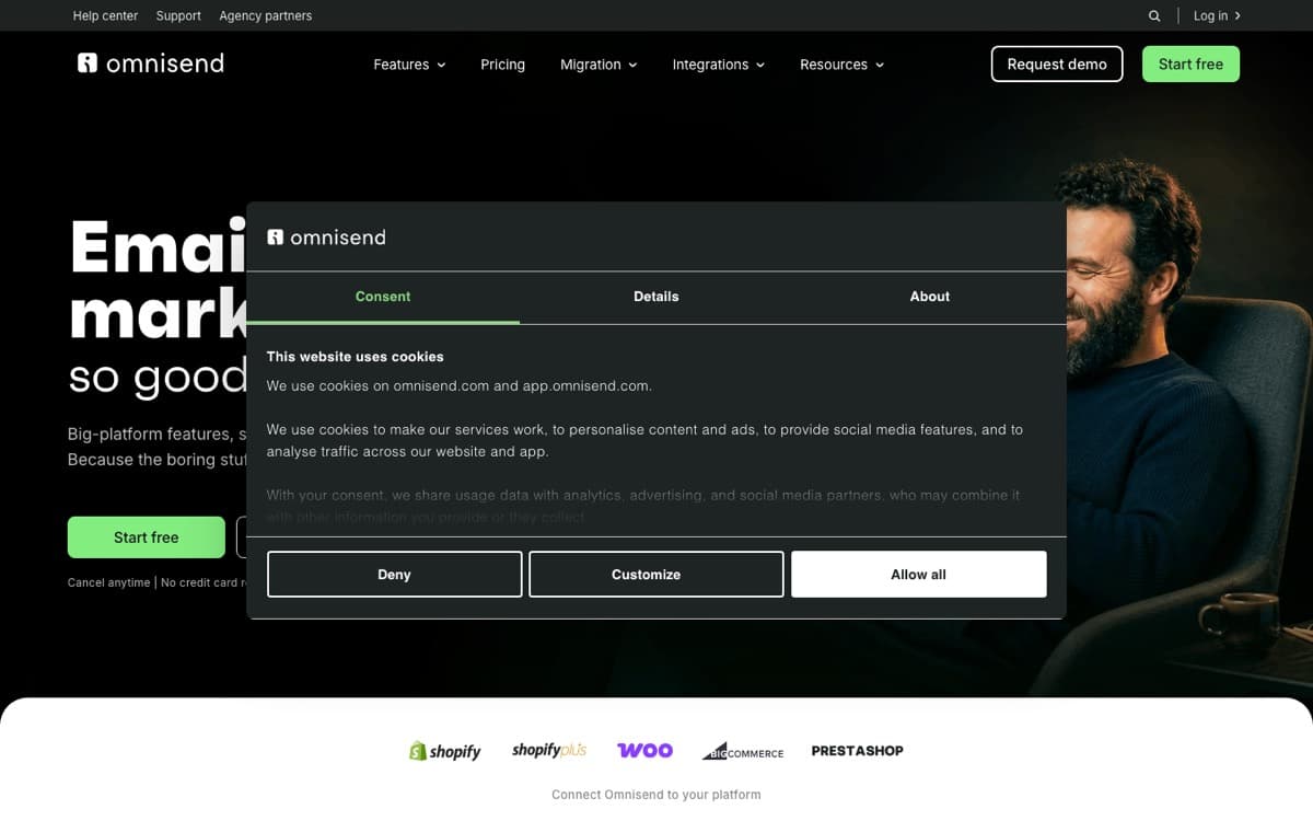 Site omnisend.com