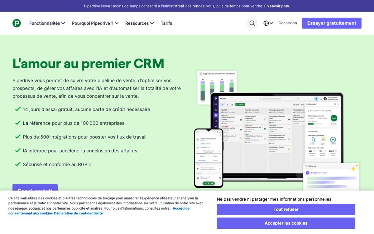 Site pipedrive.com